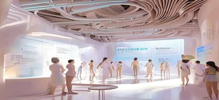乳色吐息美学空间团队在2024年度中国生活美学峰会上发表主题演讲，台上展示的乳色吐息意象研究成果引发广泛关注